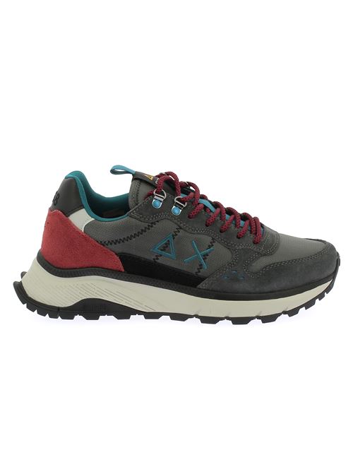 Fire And Camping sneakers da uomo in camoscio e tela grigio scuro SUN68 | Z4412847