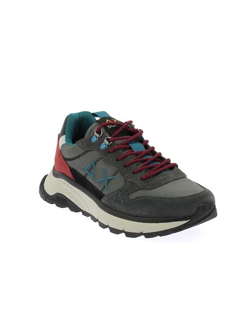 Fire And Camping sneakers da uomo in camoscio e tela grigio scuro SUN68 | Z4412847