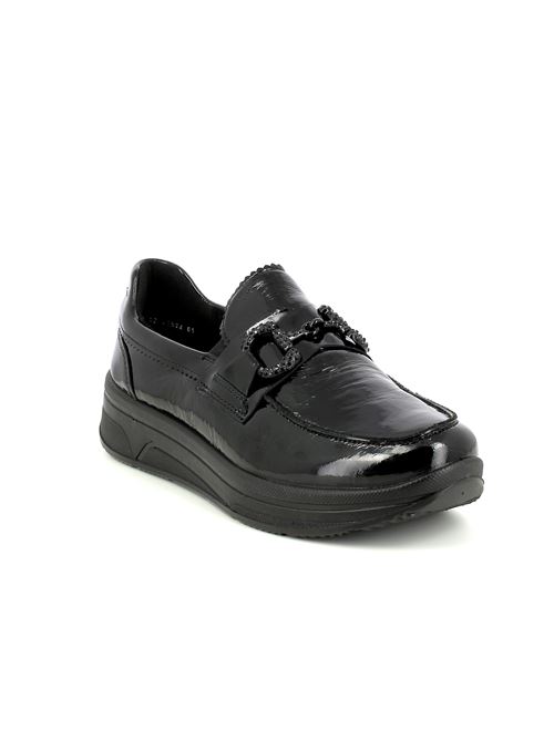 Sapporo 3.0 mocassino da donna in naplack nero ARA | 2752201