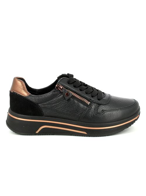 Sapporo 3.0 sneakers da donna in pelle nera ARA | 2754001