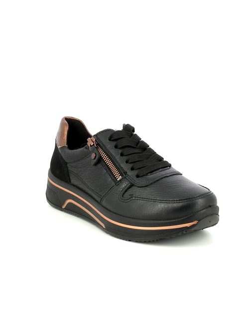 Sapporo 3.0 sneakers da donna in pelle nera ARA | 2754001