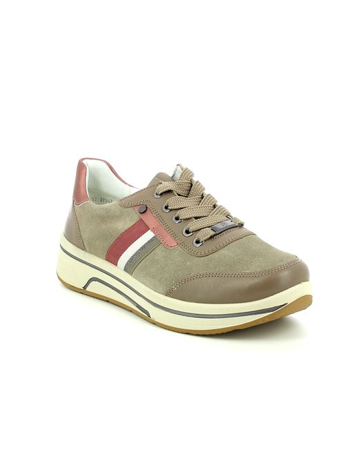 Sapporo 3.0 sneakers da donna in camoscio e pelle tortora ARA | 2754212