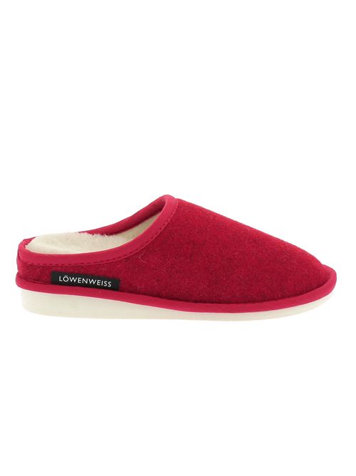 Outer pantofola da donna in lana cotta rossa LOWENWEISS | 6060LM5