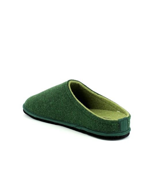 Easy Bicolor pantofola da uomo in lana cotta verde scuro LOWENWEISS | 6800BC-U477-89