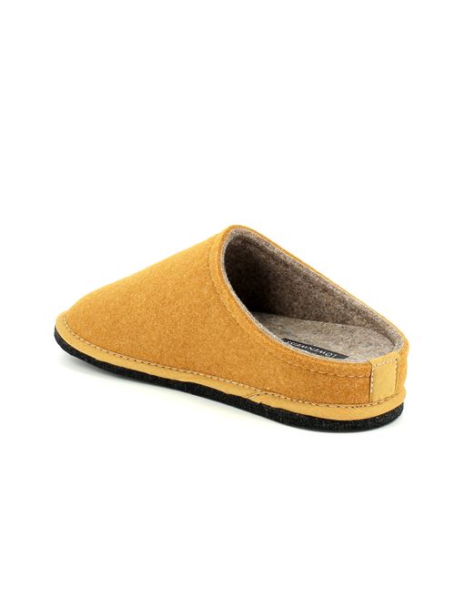 Easy Bicolor pantofola da uomo in lana cotta giallo ocra LOWENWEISS | 6800BC-U54-352