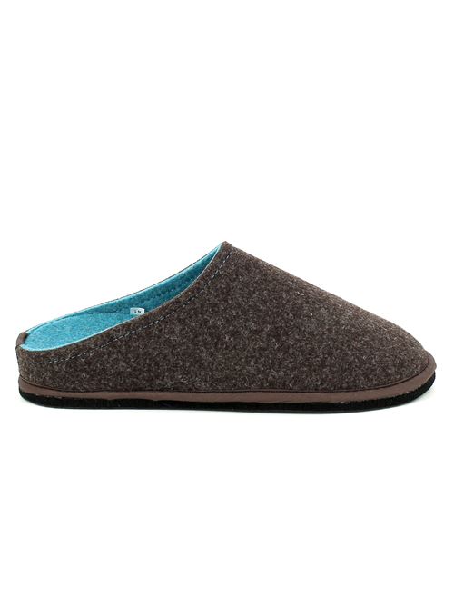 Easy Bicolor pantofola da uomo in lana cotta marrone LOWENWEISS | 6800BC-U552-41