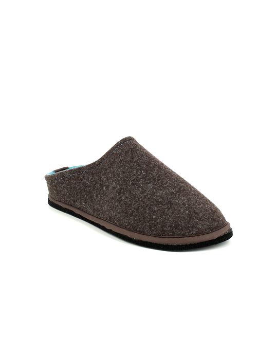 Easy Bicolor pantofola da uomo in lana cotta marrone LOWENWEISS | 6800BC-U552-41