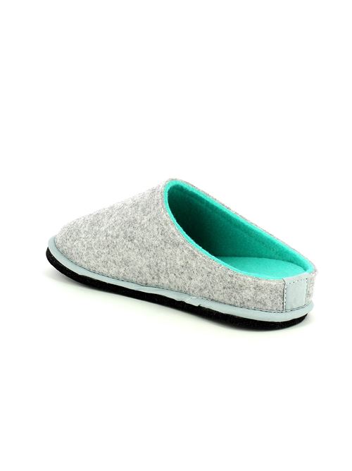 Easy Bicolor pantofola da donna in lana cotta grigio ghiaccio LOWENWEISS | 6800BC953-347