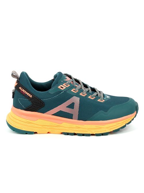 Trace-Tex sneakers ginnica da donna in tessuto verde petrolio ALLROUNDER | TRACE-TEX99-99