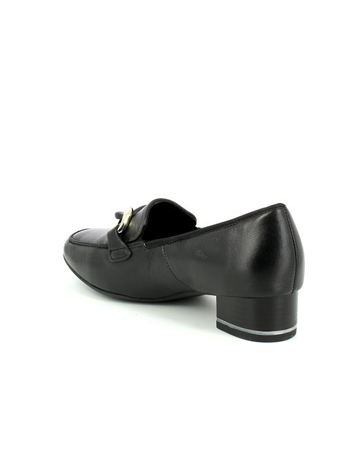 Graz-Highsoft mocassino con tacco da donna in pelle nera ARA | 1180901