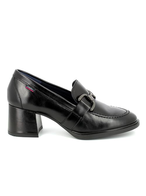 mocassino con tacco da donna in pelle nera CALLAGHAN | 328002