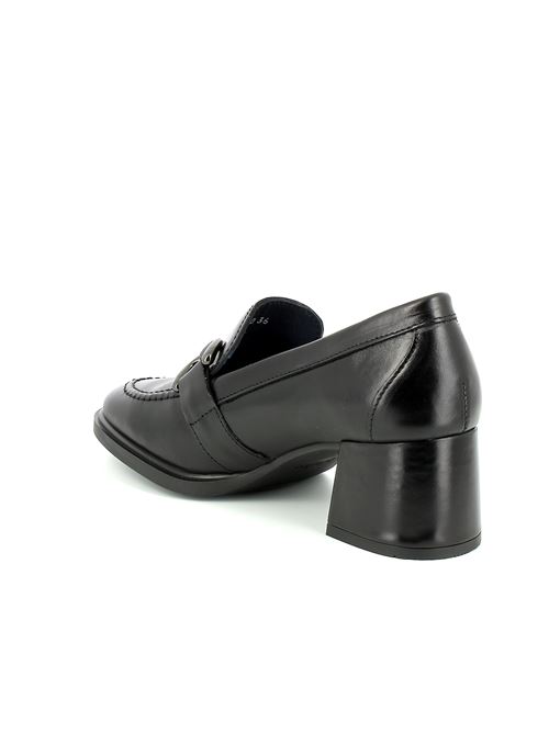 mocassino con tacco da donna in pelle nera CALLAGHAN | 328002