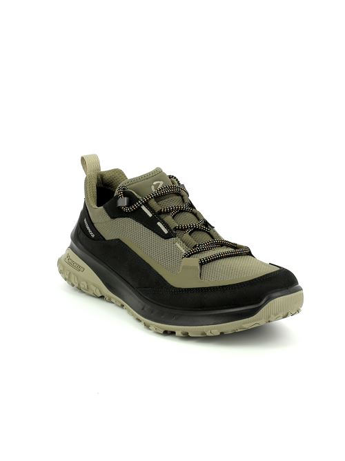 Ult-Trn M sneakers da uomo in tessuto Waterproof nero e verde ECCO | 82425456665