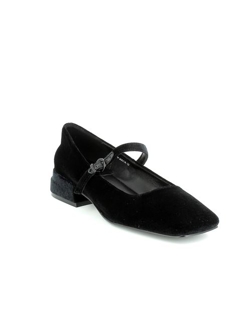 ballerina da donna in velluto nero JEANNOT | 601X