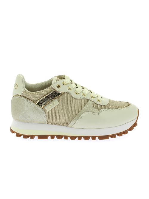 Wonder 01 sneakers da donna in pelle e tessuto beige LIU-JO | BF3001PX340S1176