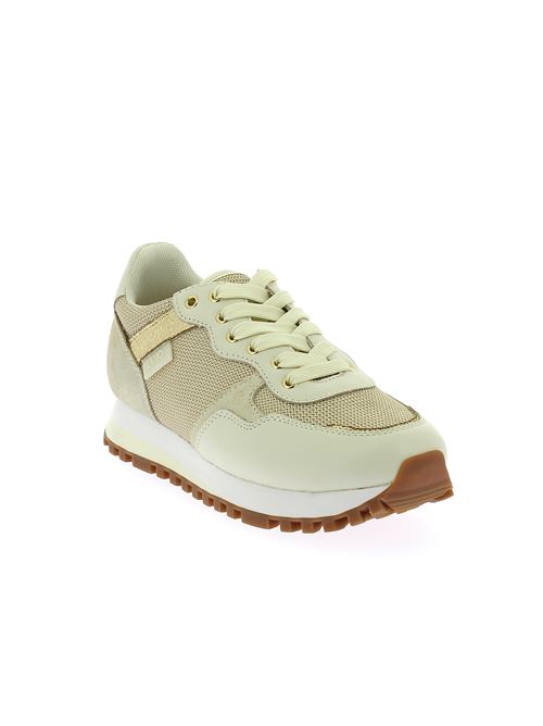 Wonder 01 sneakers da donna in pelle e tessuto beige LIU-JO | BF3001PX340S1176