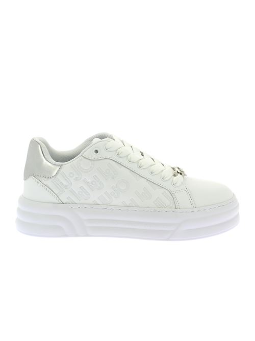 Embossed sneakers da donna in pelle ed ecopelle bianca LIU-JO | BF3015PX14401111