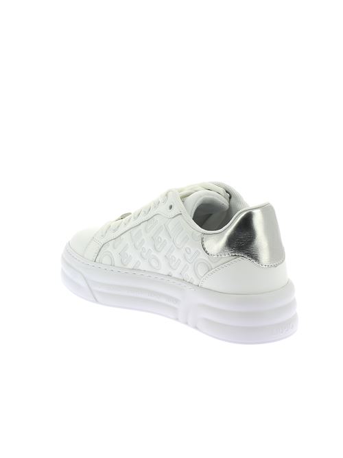 Embossed sneakers da donna in pelle ed ecopelle bianca LIU-JO | BF3015PX14401111