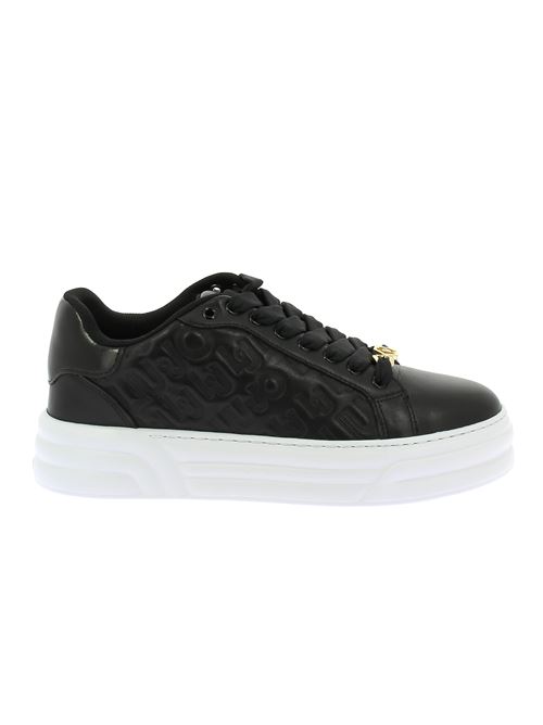 Embossed sneakers da donna in pelle ed ecopelle nera LIU-JO | BF3015PX14422222