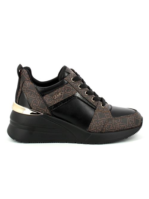 Alyssa 01 sneakers da donna in ecopelle nera LIU-JO | BF3117EX162S18A0