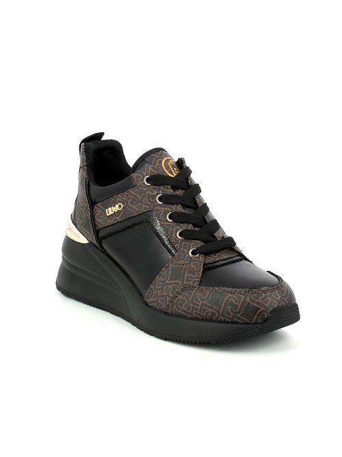 Alyssa 01 sneakers da donna in ecopelle nera LIU-JO | BF3117EX162S18A0