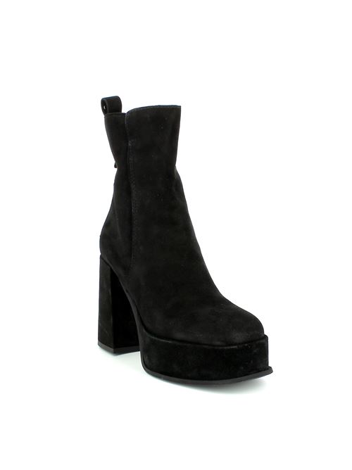 tronchetto con tacco da donna in camoscio nero MJUS | 71203101-6002