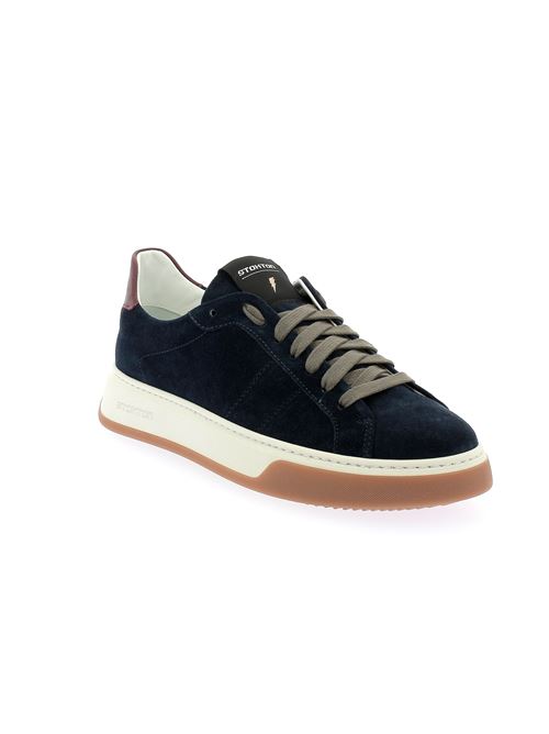 sneakers da uomo in camoscio blu STOKTON | 586-UY