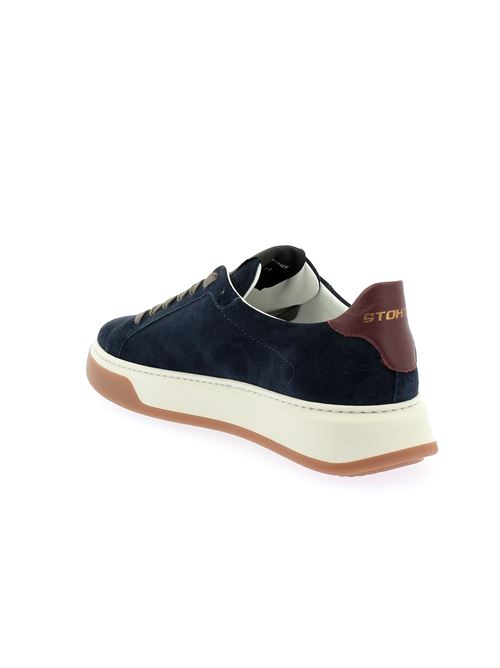 sneakers da uomo in camoscio blu STOKTON | 586-UY