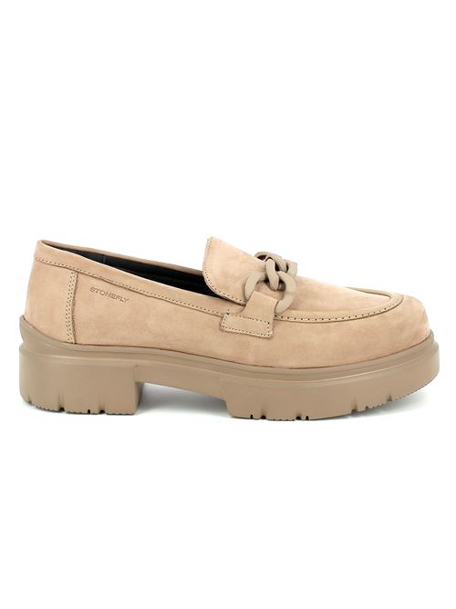 mocassino da donna in nabuk beige STONEFLY | 219929062