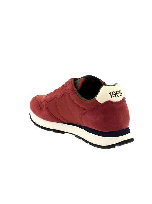 Tom sneakers da uomo in camoscio e tela rosso mattone SUN68 | Z4310136