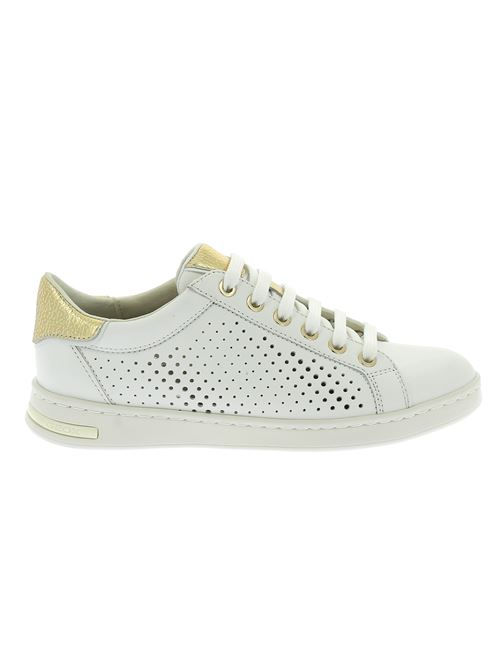 Jaysen sneakers da donna in pelle traforata bianca GEOX | D151BB085CFC0232