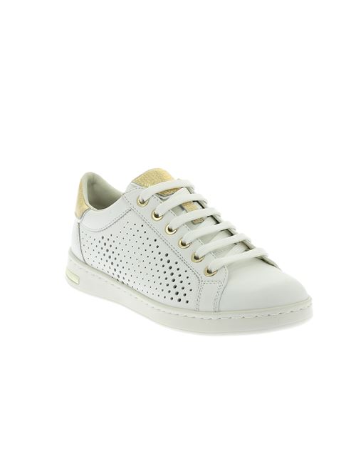 Jaysen sneakers da donna in pelle traforata bianca GEOX | D151BB085CFC0232