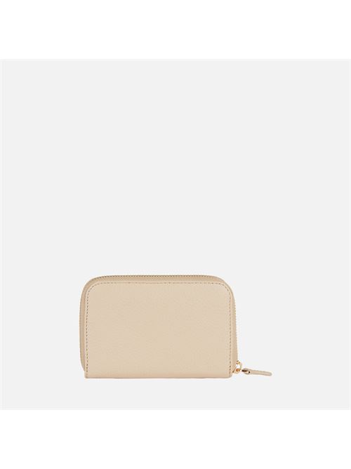 Wallet portafoglio da donna in pelle beige GEOX | D35K3G00046C1002