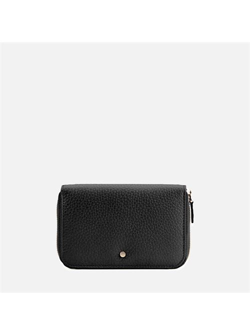 Wallet portafoglio da donna in pelle nera GEOX | D35K3G00046C9999