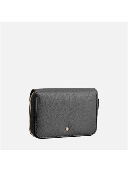 Wallet portafoglio da donna in pelle nera GEOX | D35K3G00046C9999