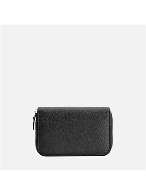 Wallet portafoglio da donna in pelle nera GEOX | D35K3G00046C9999