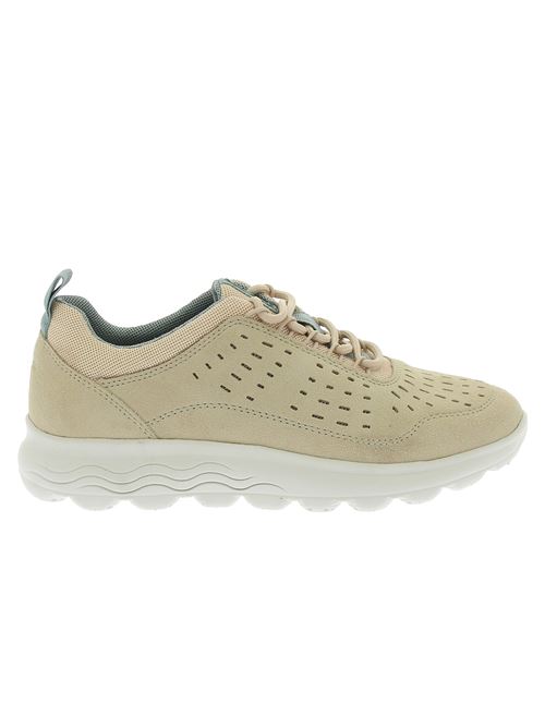 Spherica D sneakers da donna in camoscio beige GEOX | D45NUD02214C5004