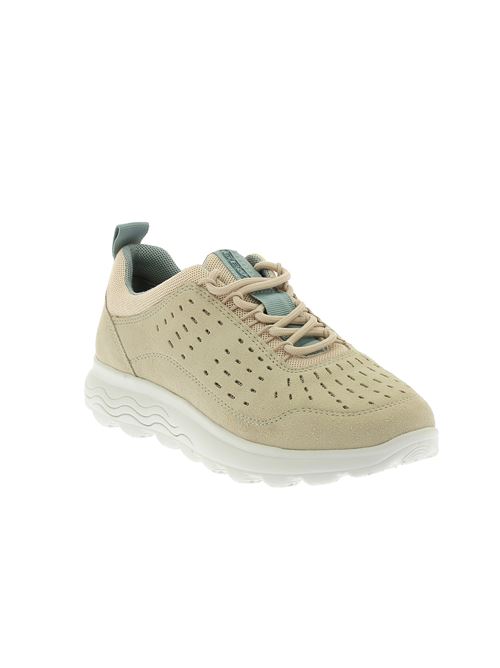 Spherica D sneakers da donna in camoscio beige GEOX | D45NUD02214C5004