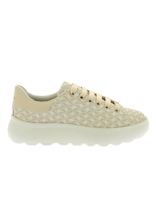 Spherica EC4.1 sneakers da donna in tela damascata beige GEOX | D55TCD0DSBCC1122