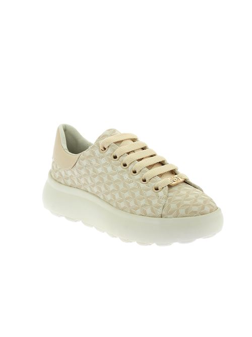 Spherica EC4.1 sneakers da donna in tela damascata beige GEOX | D55TCD0DSBCC1122