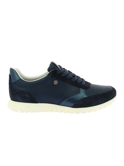 Sukie 2.0 sneakers da donna in pelle e camoscio blu GEOX | D55YPC08522C4002