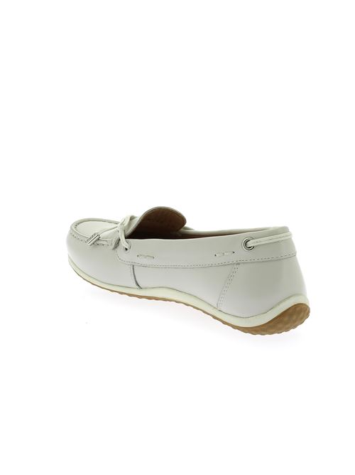 Vega mocassino da donna in pelle bianco latte GEOX | D92DNB043BCC1002