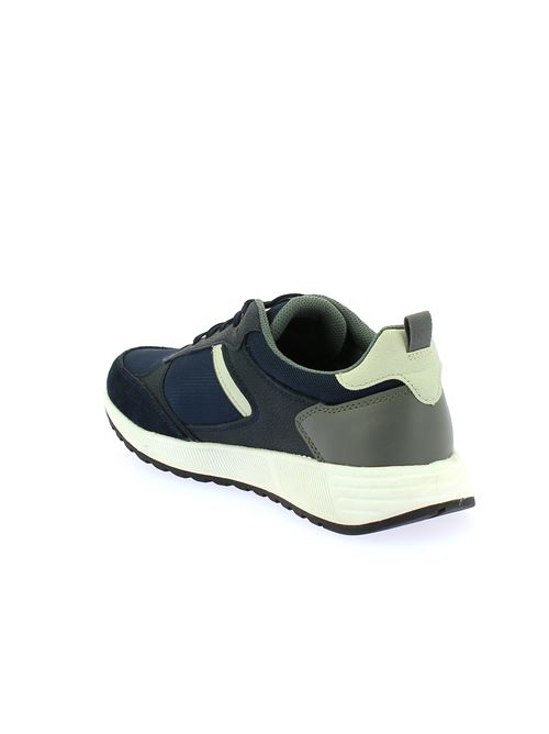 Molveno A sneakers da uomo in camoscio e tessuto blu GEOX | U45F1A014EKC4422