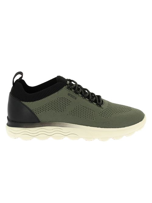 Spherica E sneakers da uomo in tessuto verde GEOX | U55BYE0009TC0450