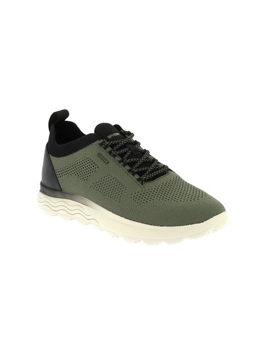 Spherica E sneakers da uomo in tessuto verde GEOX | U55BYE0009TC0450