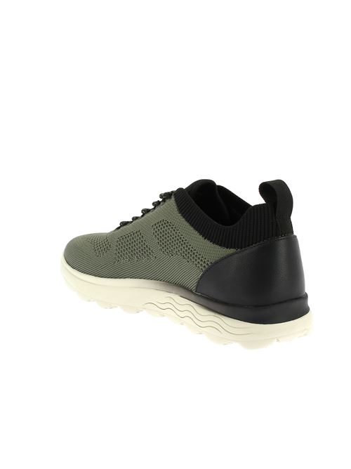 Spherica E sneakers da uomo in tessuto verde GEOX | U55BYE0009TC0450