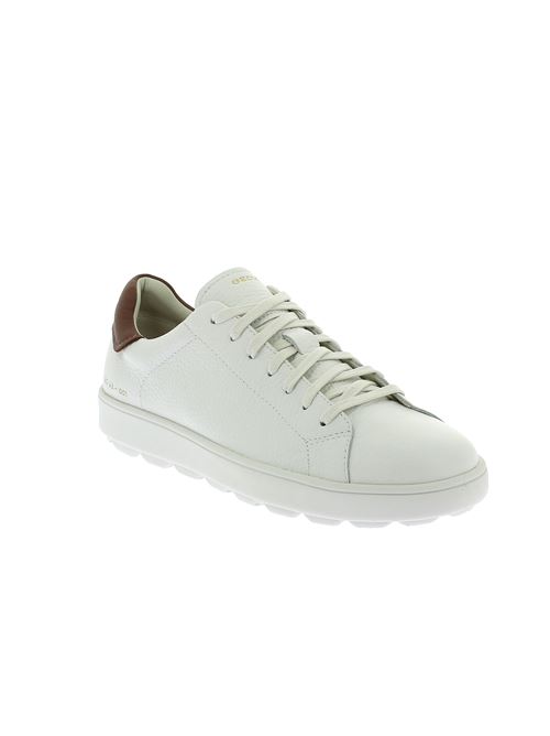 Spherica Ecub sneakers da uomo in pelle bianca GEOX | U55GPC00046C1000