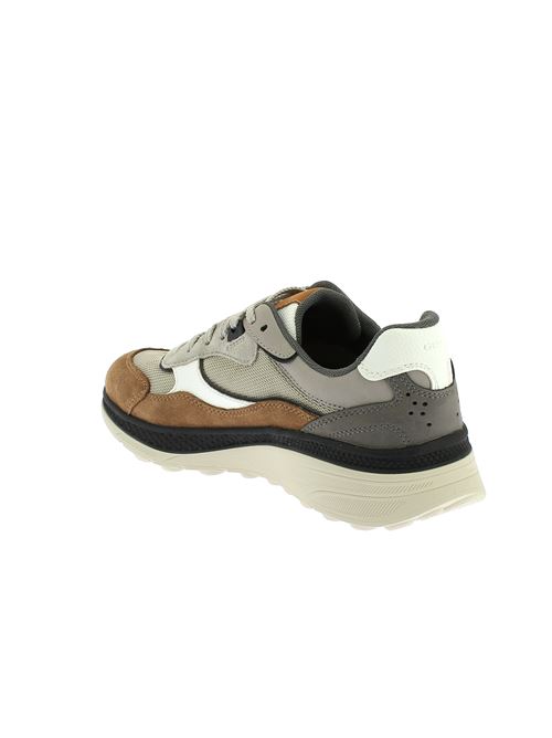 Spherica Actif X1 sneakers da uomo in camoscio e tessuto cuoio e sabbia GEOX | U55HUA01422C5ZS6