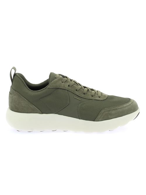 Xtors sneakers da uomo in camoscio e tessuto verde salvia GEOX | U55LFD01422C3016