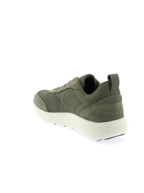 Xtors sneakers da uomo in camoscio e tessuto verde salvia GEOX | U55LFD01422C3016